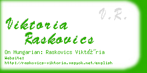 viktoria raskovics business card